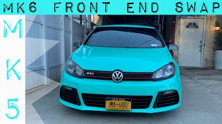 Mk6 front end swap on mk5 gti [upl. by Auqinat]