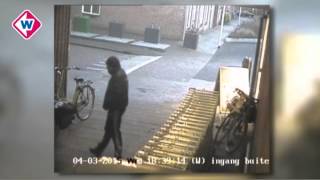 Brutale dief steelt schoenen uit fietstas in Delft [upl. by Colwell]