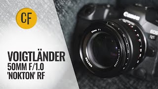 Voigtländer 50mm f10 Nokton lens review [upl. by Alael]