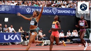 Gabby Thomas Hits the Nitro vs Julien Alfred 200m London Diamond League [upl. by Bruning]