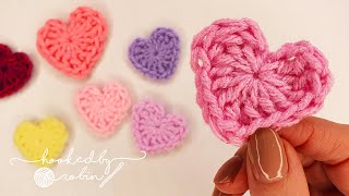 How to Crochet a Heart in just 2 MINUTES ❤ [upl. by Michelle737]