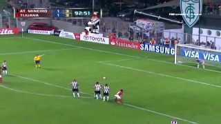 Atlético Mineiro 1  1 Tijuana Copa Libertadores 2013 [upl. by Annahael750]