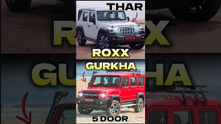 THAR ROXX Vs Gurkha 5 DOOR ⚡ Which Is Better   yashautocars automobile [upl. by Batty]