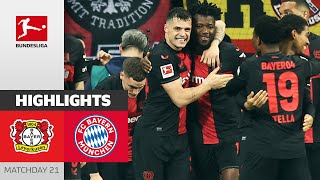 Bayer Remain Undefeated  Bayer Leverkusen  FC Bayern München  Highlights  MD 21 – Bundesliga [upl. by Culver]