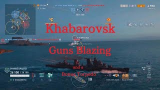 World of Warships Legends Khabarovsk Guns Blazing [upl. by Arocet]