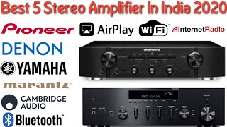 Top 5 Stereo Amplifiers In 2020  Denon  Marantz  Yamaha  Cambridge Audio  Bluetooth Amplifier🇮🇳 [upl. by Aksel]