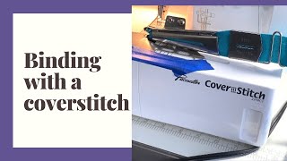 Binding with a coverstitch using a cheap attachment [upl. by Herrle58]