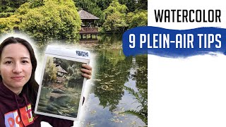 9 PLEIN AIR TIPS for watercolor artists [upl. by Giles]