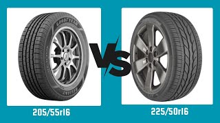 Tire Size 20555r16 vs 22550r16 [upl. by Cosmo]