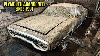 MOPAR Barn Find ABANDONED Plymouth  First Wash in 33 Years  Car Detailing Restoration [upl. by Rafi]