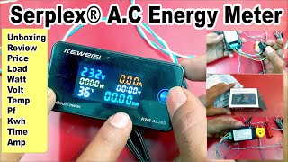 AC energy meter  best digital meter  multifunction meter  energy meter connection [upl. by Annil]