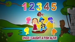 One Two Three Four Five Once I Caught A Fish Alive  Nursery Rhymes With Lyrics For Kids [upl. by Velma]