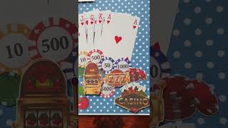 Vidéo en ligne une carte casino 😉 scrapbooking carte [upl. by Lapointe]