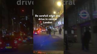 Drunk Pedestrian Run in to the front of the car carefull driving london [upl. by Jain468]