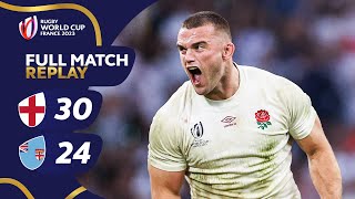 England overcome late Fiji fightback  England v Fiji  Rugby World Cup 2023 Full Match Replay [upl. by Havard]