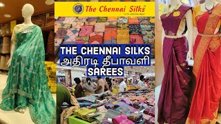 All தீபாவளி Fancy sarees in a single video The Chennai silks madurai [upl. by Aztinay]