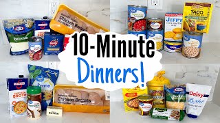 BEST 10 MINUTE MEALS  5 Super QUICK and Tasty Recipes  EASY Cheap Dinner Ideas  Julia Pacheco [upl. by Oicul]