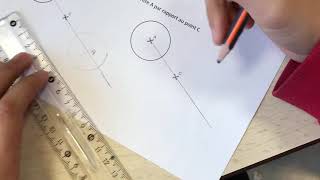 Construire le symétrique dun cercle par rapport à un point [upl. by Sorel]