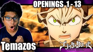 LOS MEJORES OPENINGS DEL ANIME 🔥  Black Clover OPENINGS 113 REACCIÓN [upl. by Anawat338]