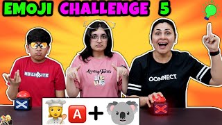 EMOJI CHALLENGE 5  Funny Family Challenge  Girls vs Boys  Aayu and Pihu Show [upl. by Hras39]