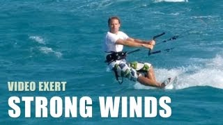 How To Kitesurf In Strong Winds  Kiteboarding Technique Tips [upl. by Leund]