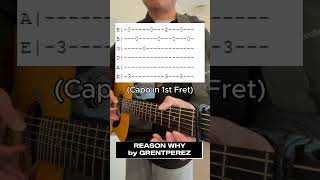 Reason Why  Grentperez Guitar Riff Tutorial With Tabs shorts [upl. by Yrrac873]