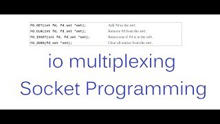 io multiplexing in socket programming  What is io multiplexing  Easy Learn about IO Multiplex [upl. by Hirst]