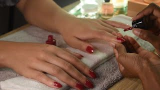 ASMR Tingly Manicure on a Rainy day 💅🌧 [upl. by Ibrik]