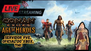 Conan Exiles Servidor Oficial Xbox PVE e PVEC  Exilies 7142 Exiles 7141 Siptah 7140 [upl. by Lertnek374]