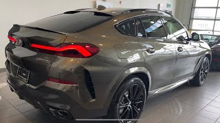 2023 BMW X6 M50i Manhattan Metallic with Black Merino lthr [upl. by Ozneral]