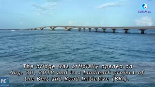 GLOBALink  ChinaMaldives Friendship Bridge linking present and future Maldivians [upl. by Berte]