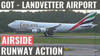 GOT  LANDVETTER AIRPORT  GOTESGG  RUNWAY ACTION  PLANESPOTTING  AIRSIDE  AIRPORT VIDEO [upl. by Jolie]