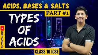 CLASS 10  ACIDS BASES amp SALTS  1  TYPES OF ACIDS [upl. by Tierza296]