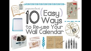 10 Ways to Recycle your Old Calendar [upl. by Ahsyen220]