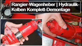 RangierWagenheber – HydraulikKolben KomplettDemontage  DIY  How To  TUTORIAL [upl. by Anoirb361]