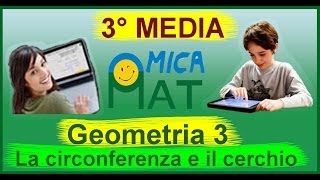 Videolezioni di geometria per la terza media  La circonferenza e il cerchio [upl. by Ennoira847]