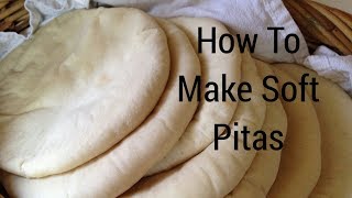 Soft Pita Bread Recipe  Peaches and Cream [upl. by Sigismund687]