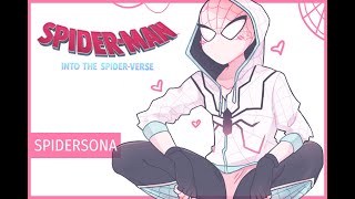 Spiderman Into the Spiderverse  Spidersona Speedpaint ♡ [upl. by Beaner]