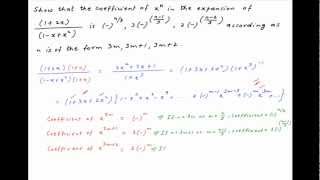 Find the coefficient of xn in expansion of 12x1xx2 [upl. by Etnohs]