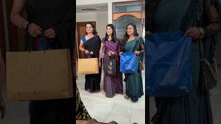 Bahuo ne saans ki pariksha me saree ki shopping ki😮 story shorts tusharsonvane [upl. by Anolahs]