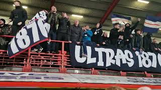 Falkirk Fans celebrate win over hamilton Academical [upl. by Embry637]