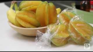 How to eat a Starfruit  Carambola [upl. by Ellehcan296]