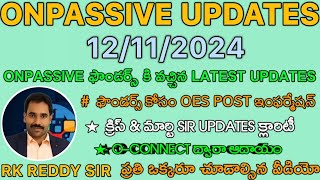 ONPASSIVE  ఫౌండర్స్ కోసం OES POST ఇంఫర్మేషన్ క్లారిటీ  NEW UPDATES [upl. by Ginsburg835]