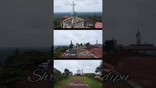 St Joseph VazShrine Mudipu Mangaluru✝️🙌🏻 dji droneshots stant church mangalore explore [upl. by Jermaine]