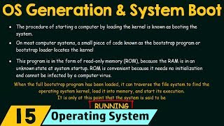 Operating System Generation and System Boot [upl. by Buchheim]