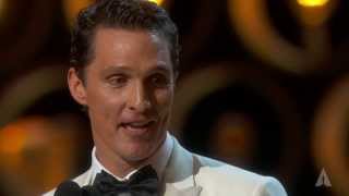 Matthew McConaughey winning Best Actor  86th Oscars 2014 [upl. by Hcirdla]