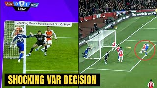 West Ham Controversial Goal vs Arsenal 😳😳  Soucek Goal  VAR Decision  Bowen  Artetas Reaction [upl. by Malinowski7]