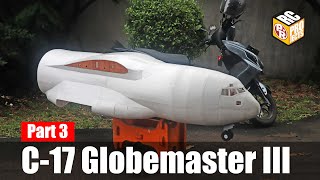 Build Not So Giant C17 Globemaster III Foam RC Plane  Part 3 [upl. by Edals]