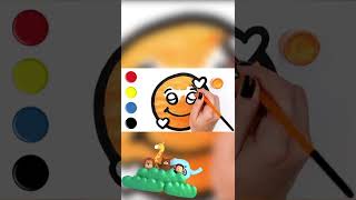 Come disegnare Emoji  Come colorare imparare linglese [upl. by Kaile]