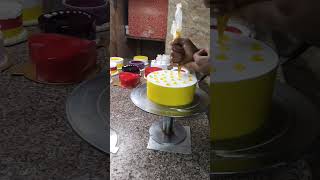 1kg pineapple cake homemade Bakery style 😱 food minivlog youtube cakedecorating shortvideo ❤️ [upl. by Syman]